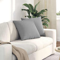 vidaXL Poduszki na sofę 2 pcs Szary chmur 50 x 50 cm tkanina