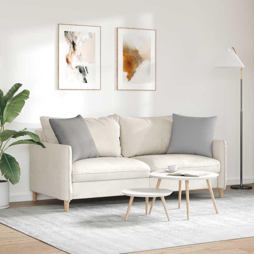 vidaXL Poduszki na sofę 2 pcs Szary chmur 50 x 50 cm tkanina