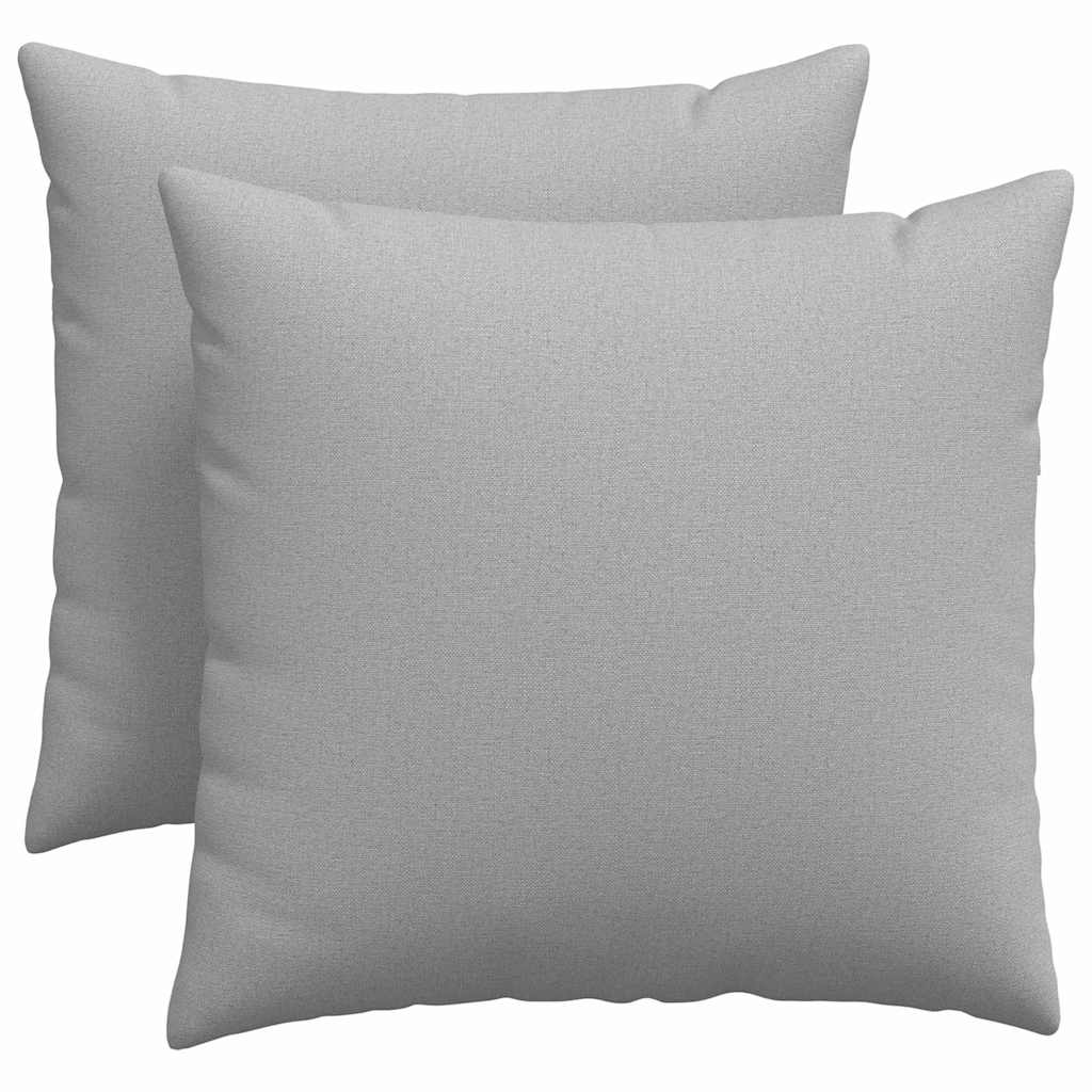 vidaXL Poduszki na sofę 2 pcs Szary chmur 50 x 50 cm tkanina