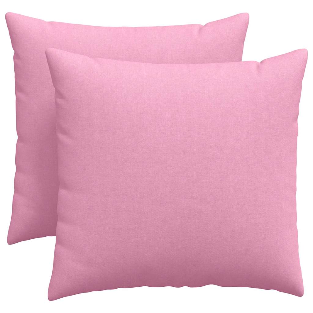 vidaXL Poduszki na sofę 2 pcs Różowy 50 x 50 cm tkanina