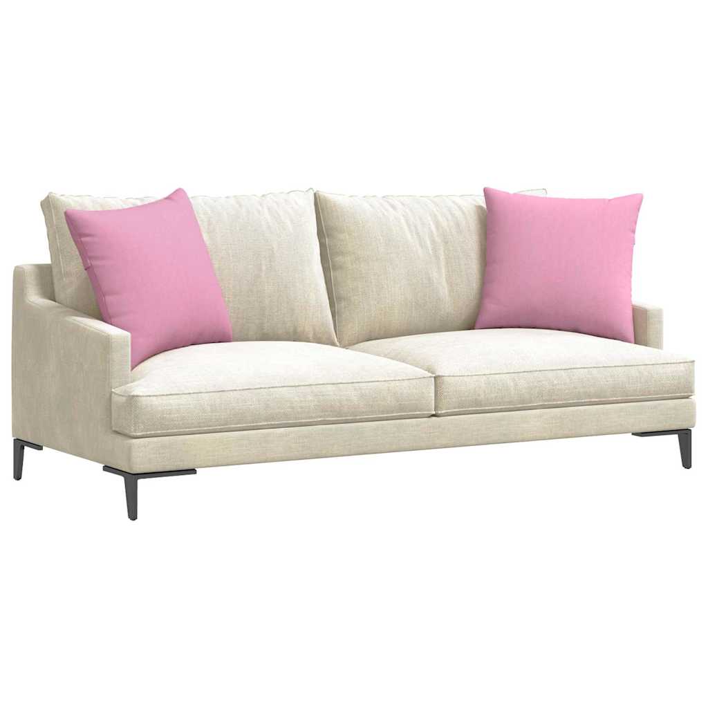 vidaXL Poduszki na sofę 2 pcs Różowy 50 x 50 cm tkanina