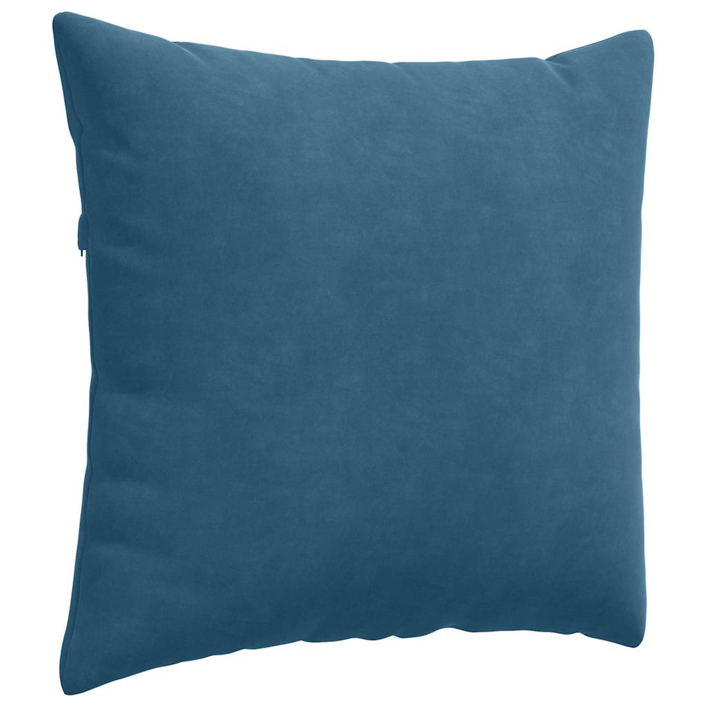 vidaXL Poduszki na sofę 2 pcs Niebieski 50 x 50 cm Tkanina sztruksowa
