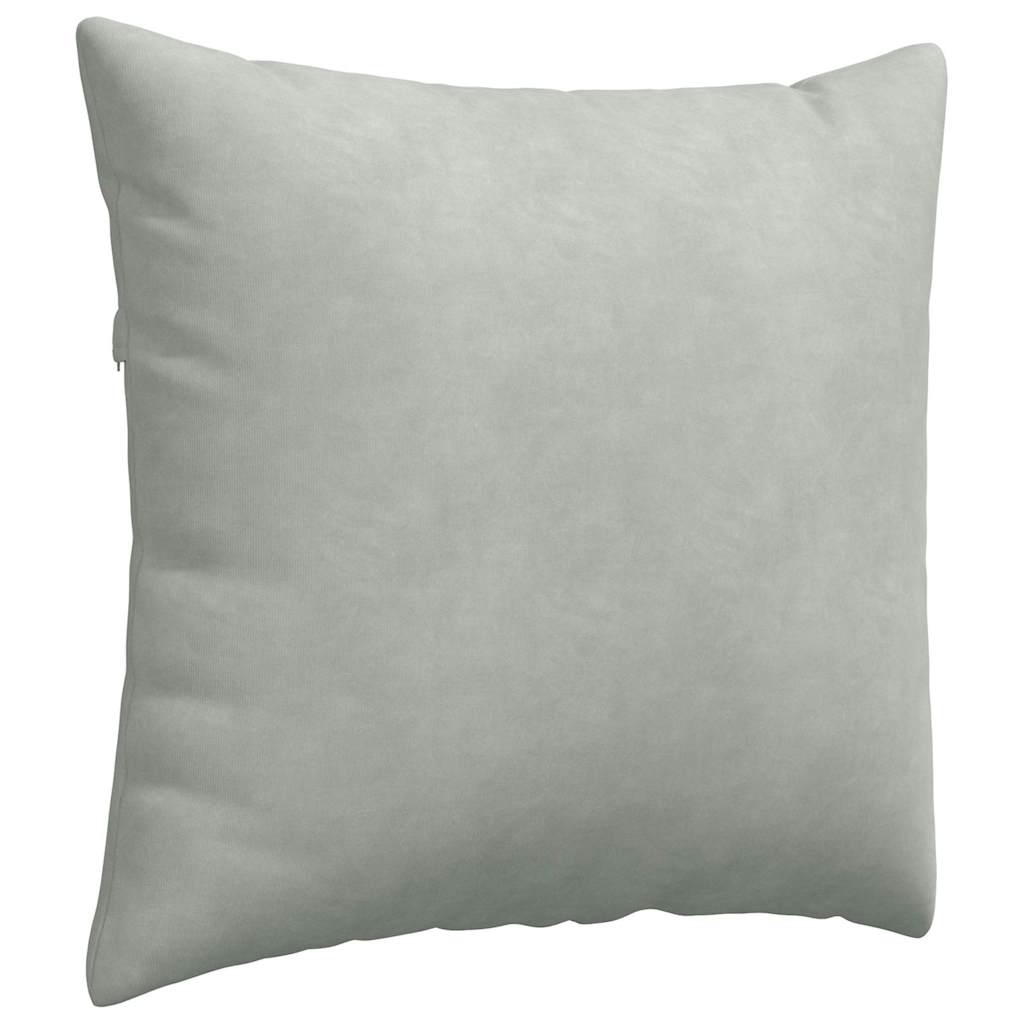 vidaXL Poduszki na sofę 2 pcs Jasnoszary 50 x 50 cm Tkanina sztruksowa