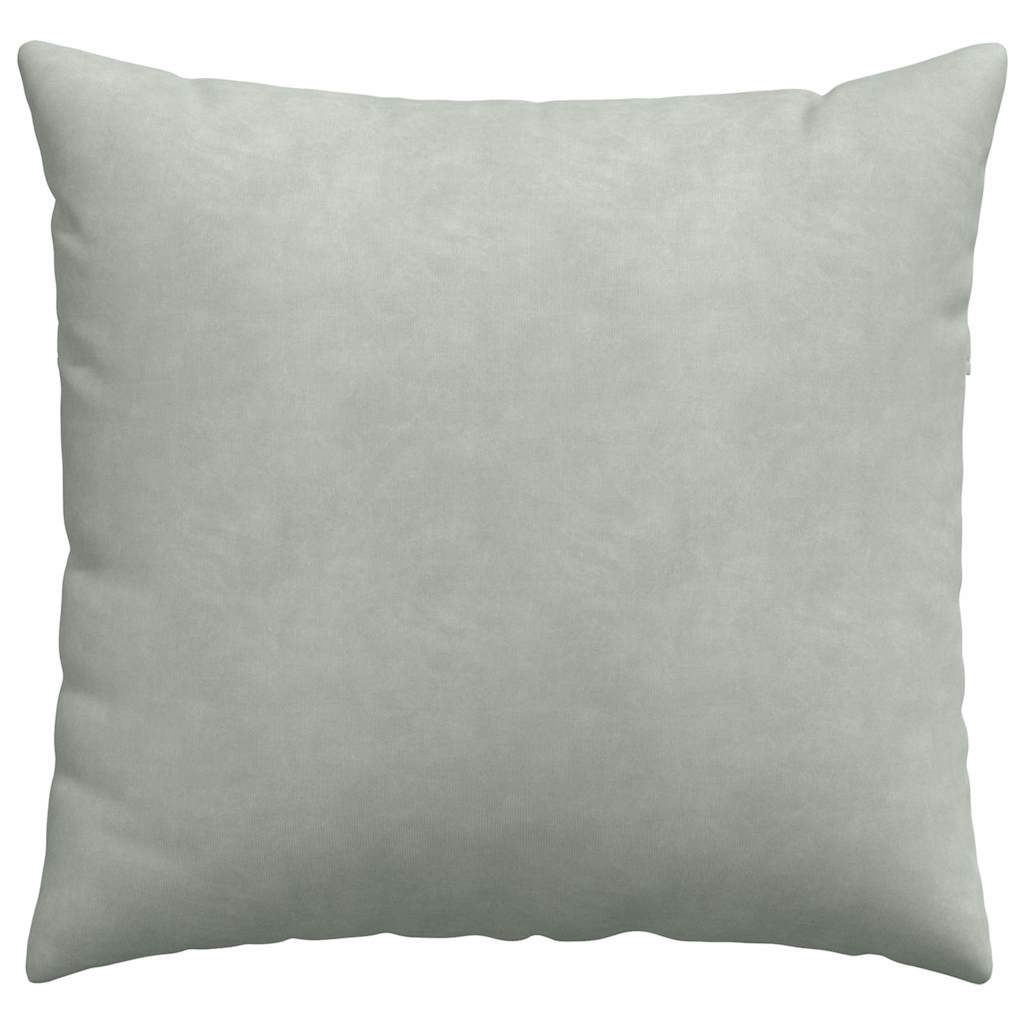 vidaXL Poduszki na sofę 2 pcs Jasnoszary 50 x 50 cm Tkanina sztruksowa