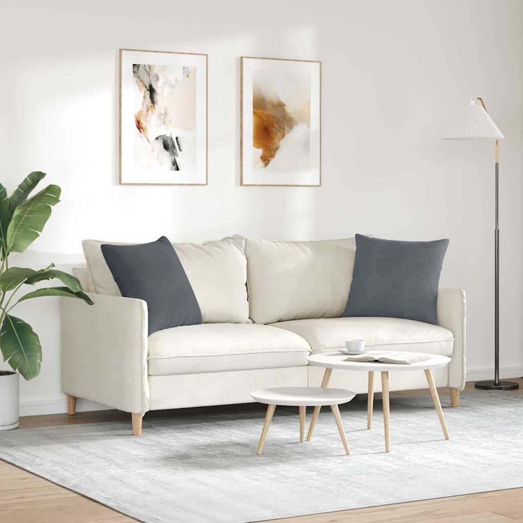 vidaXL Poduszki na sofę 2 pcs Ciemnoszary 50 x 50 cm