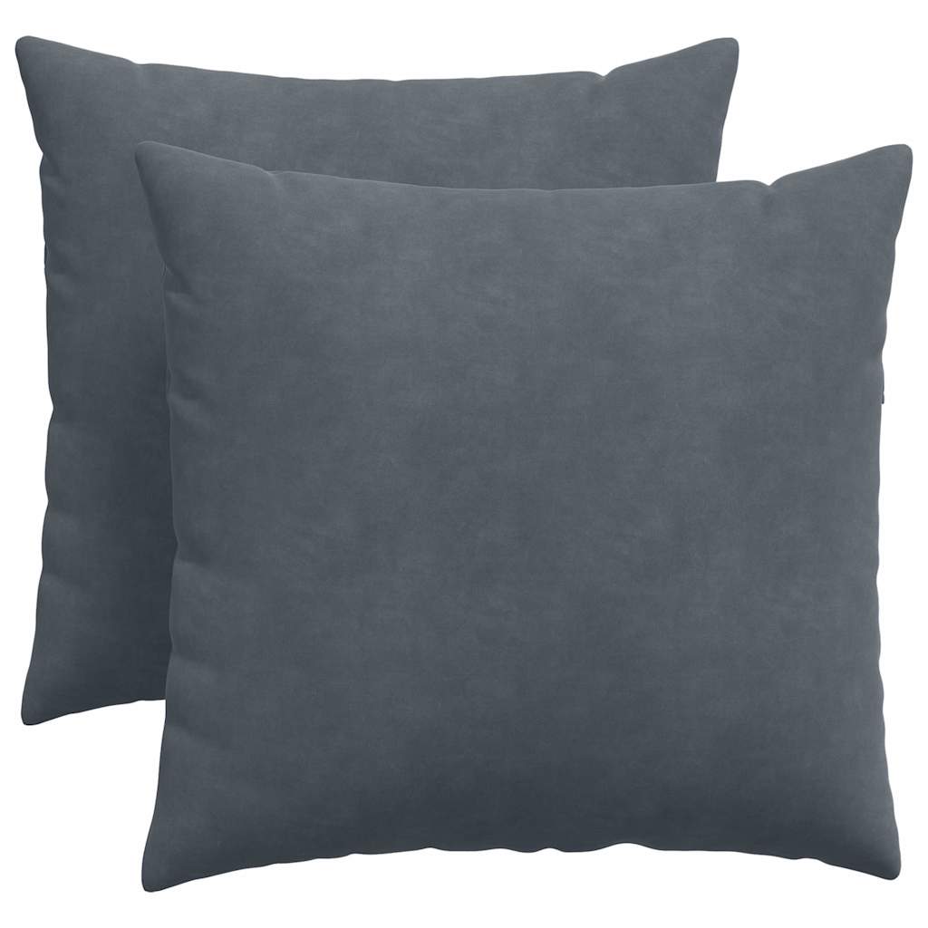 vidaXL Poduszki na sofę 2 pcs Ciemnoszary 50 x 50 cm