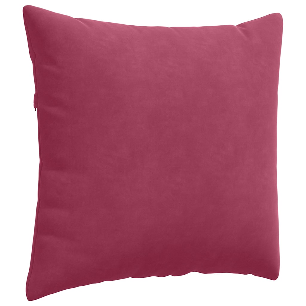 vidaXL Poduszki na sofę 2 pcs Czerwone wino 50 x 50 cm