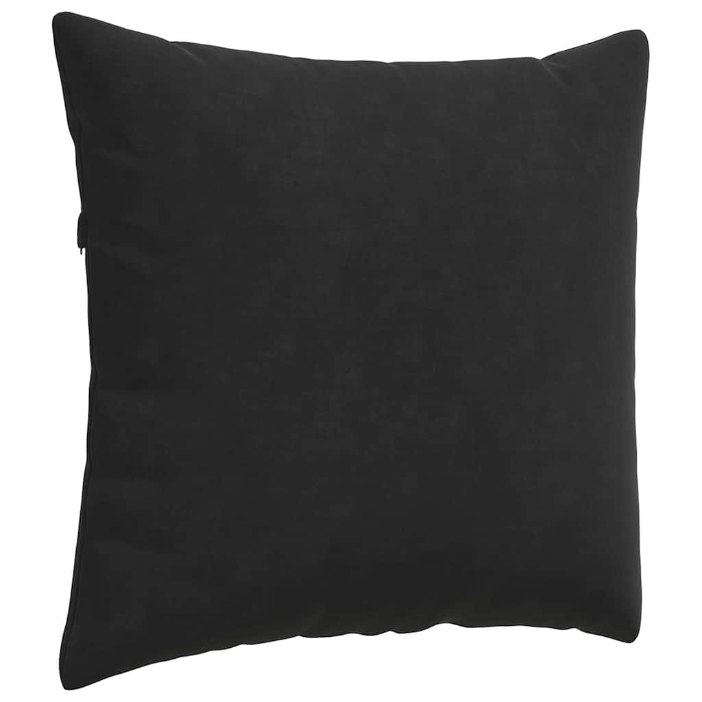 vidaXL Poduszki na sofę 2 pcs Czarny 50 x 50 cm Tkanina sztruksowa