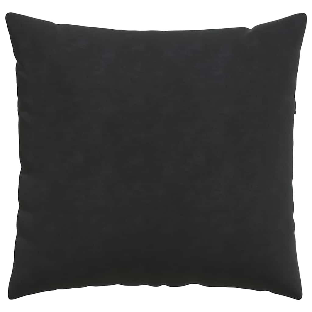 vidaXL Poduszki na sofę 2 pcs Czarny 50 x 50 cm Tkanina sztruksowa
