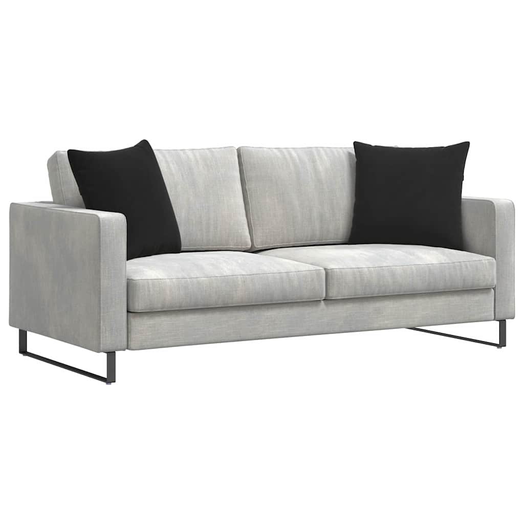 vidaXL Poduszki na sofę 2 pcs Czarny 50 x 50 cm Tkanina sztruksowa
