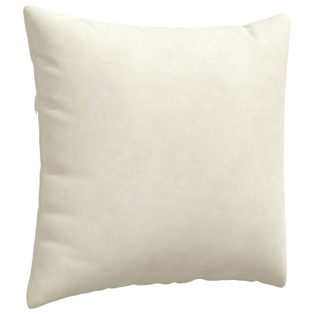 vidaXL Poduszki na sofę 2 pcs Kremowy 50 x 50 cm Tkanina sztruksowa
