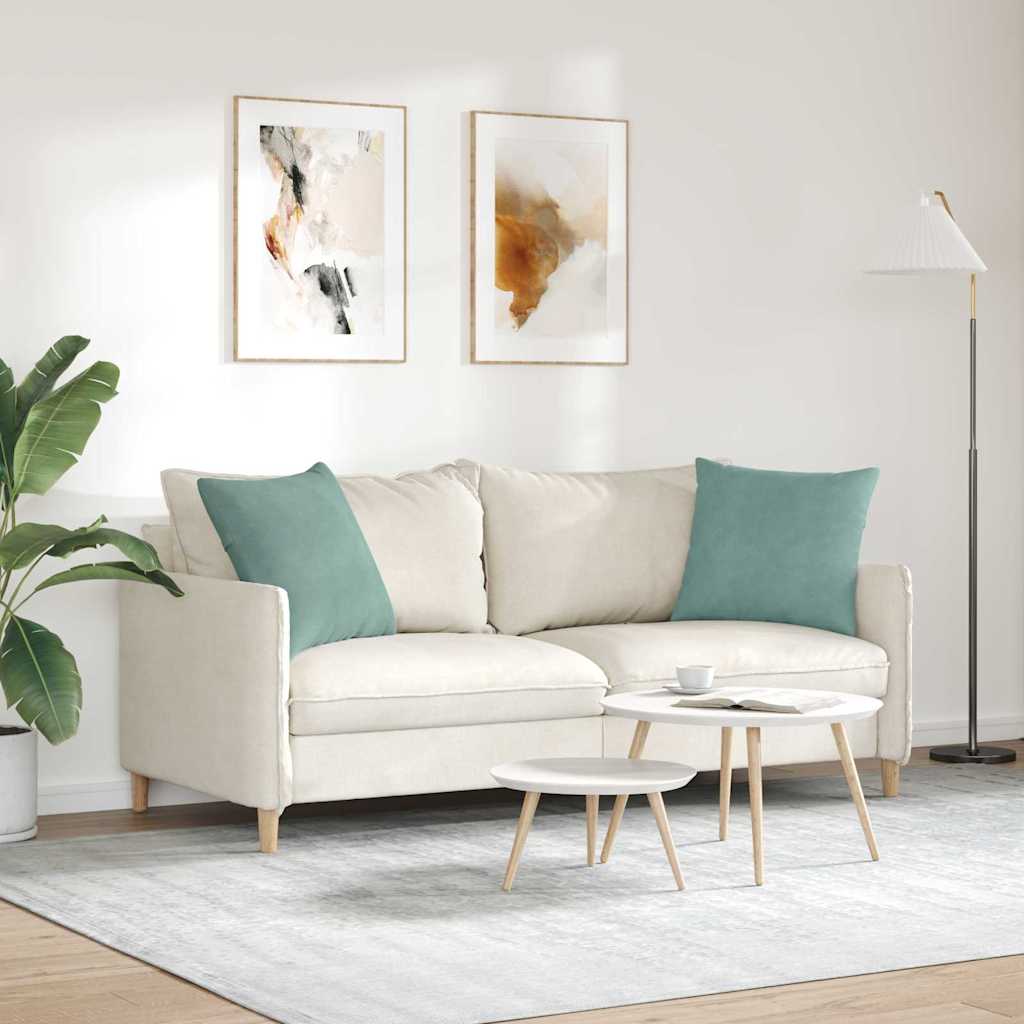 vidaXL Poduszki na sofę 2 pcs Zielony morski 50 x 50 cm