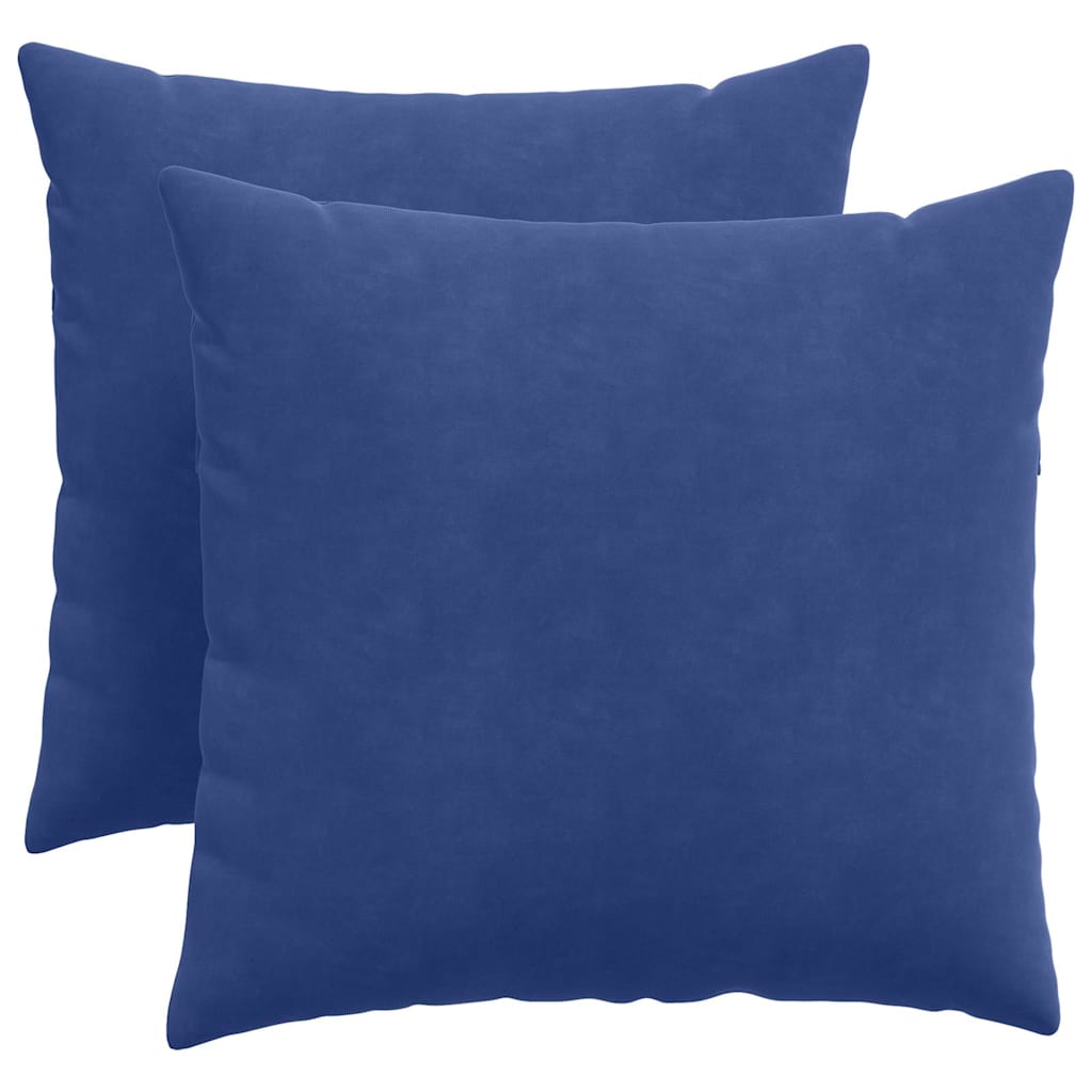 vidaXL Poduszki na sofę 2 pcs Niebieski policyjny 50 x 50 cm