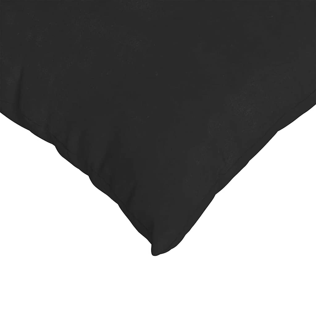 vidaXL Poduszki na sofę 2 pcs Czarny 50 x 50 cm tkanina