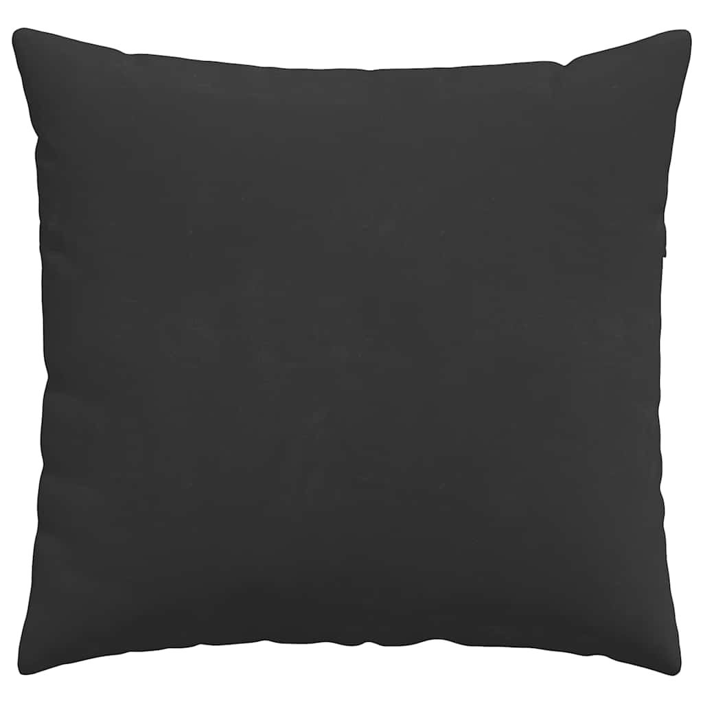 vidaXL Poduszki na sofę 2 pcs Czarny 50 x 50 cm tkanina