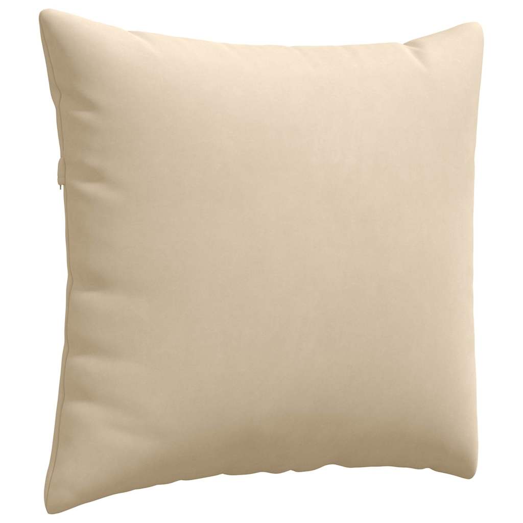 vidaXL Poduszki na sofę 2 pcs Kremowy 50 x 50 cm tkanina