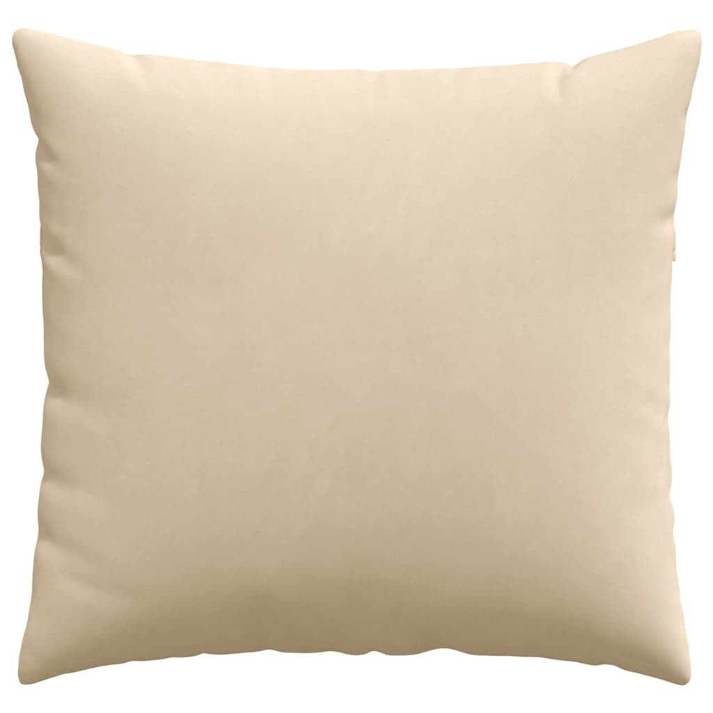 vidaXL Poduszki na sofę 2 pcs Kremowy 50 x 50 cm tkanina