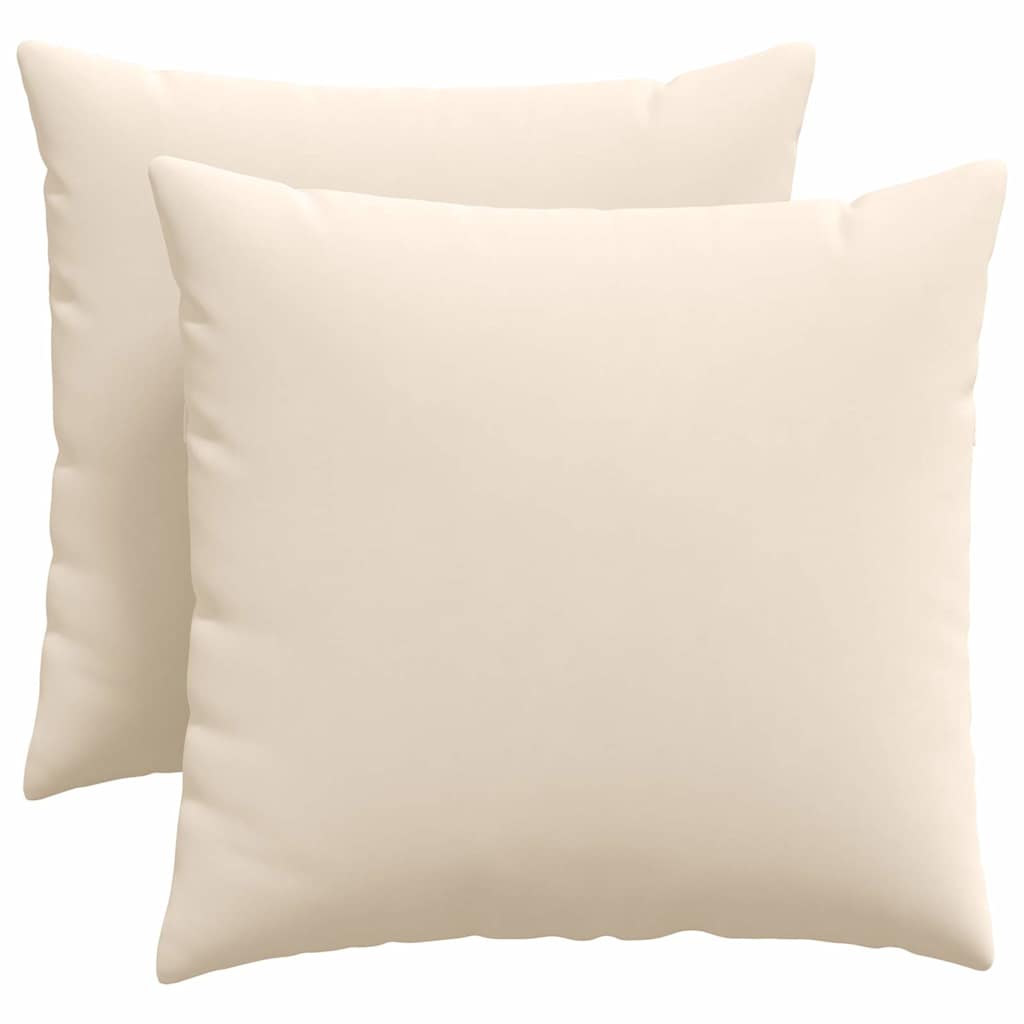vidaXL Poduszki na sofę 2 pcs Beżowy 50 x 50 cm tkanina