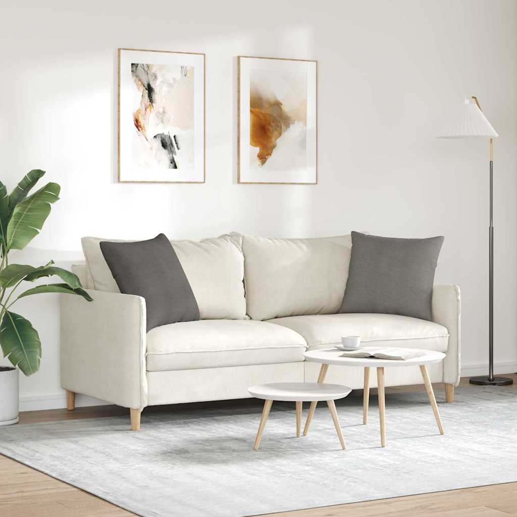 vidaXL Poduszki na sofę 2 pcs Jasnoszary 50 x 50 cm Tkanina sztruksowa