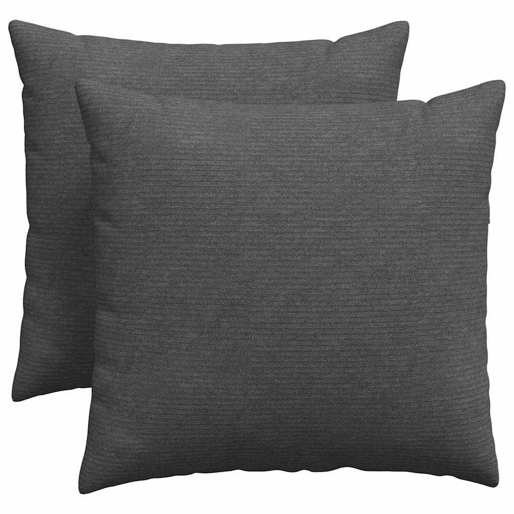 vidaXL Poduszki na sofę 2 pcs Ciemnoszary 50 x 50 cm