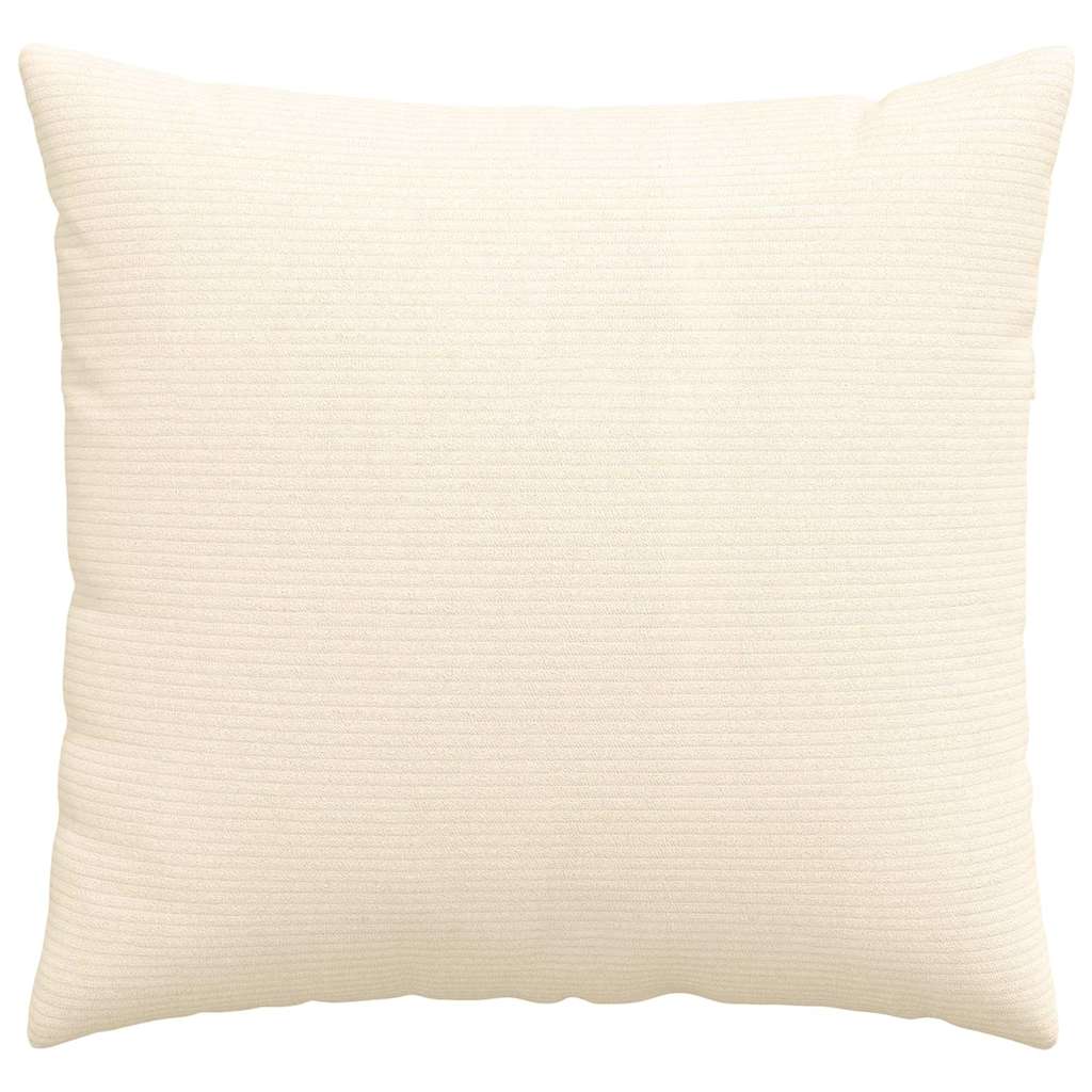vidaXL Poduszki na sofę 2 pcs Kremowy 50 x 50 cm Tkanina sztruksowa
