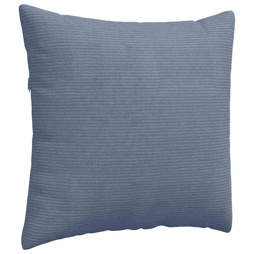 vidaXL Poduszki na sofę 2 pcs Niebieski 50 x 50 cm Tkanina sztruksowa