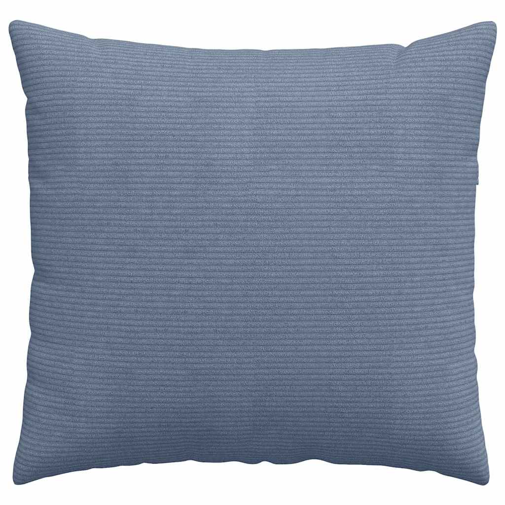 vidaXL Poduszki na sofę 2 pcs Niebieski 50 x 50 cm Tkanina sztruksowa