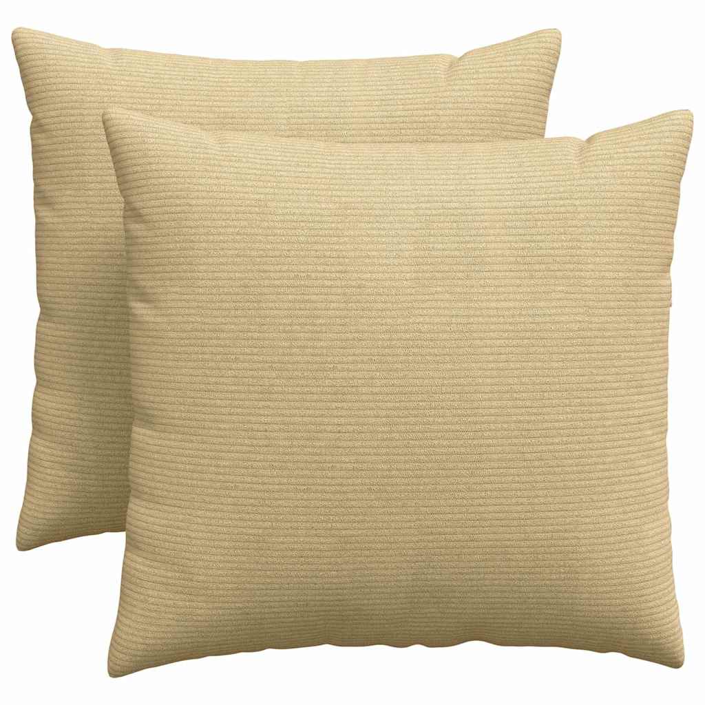 vidaXL Poduszki na sofę 2 pcs Szary zielony 50 x 50 cm