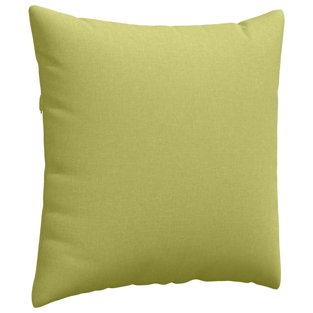 vidaXL Poduszki na sofę 2 pcs Jasnozielony 60 x 60 cm tkanina