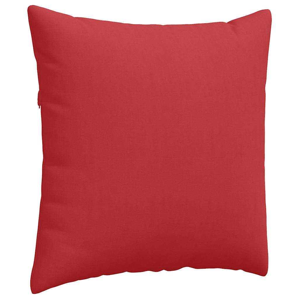 vidaXL Poduszki na sofę 2 pcs Czerwony 60 x 60 cm tkanina