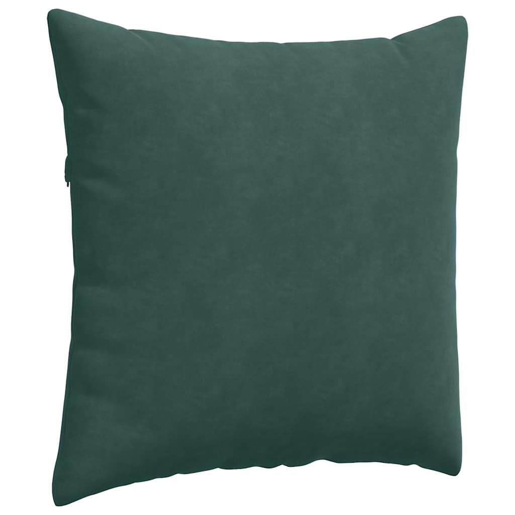 vidaXL Poduszki na sofę 2 pcs Ciemna zieleń 60 x 60 cm
