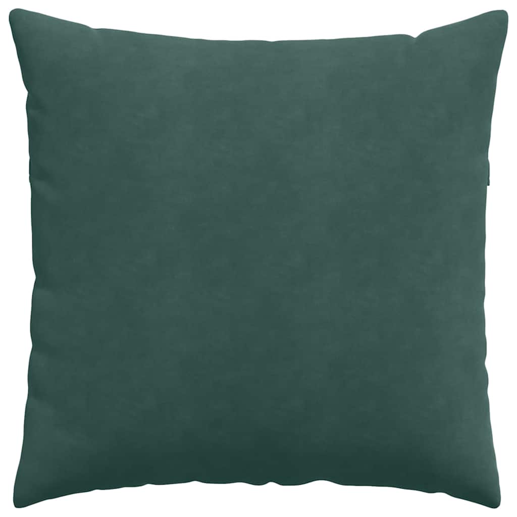vidaXL Poduszki na sofę 2 pcs Ciemna zieleń 60 x 60 cm