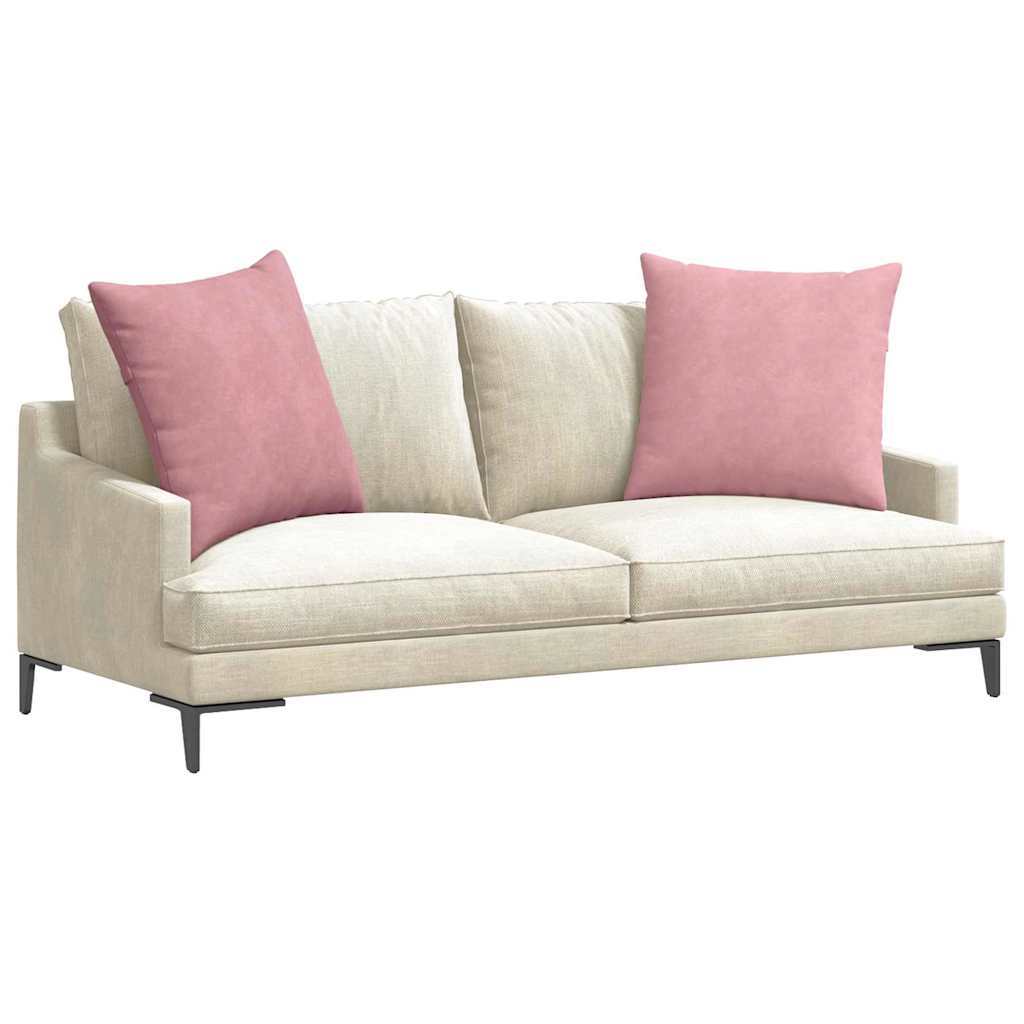vidaXL Poduszki na sofę 2 pcs Różowy 60 x 60 cm Tkanina sztruksowa