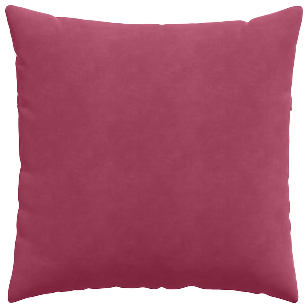 vidaXL Poduszki na sofę 2 pcs Czerwone wino 60 x 60 cm