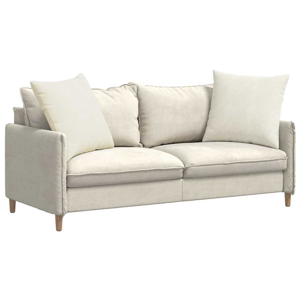 vidaXL Poduszki na sofę 2 pcs Kremowy 60 x 60 cm Tkanina sztruksowa
