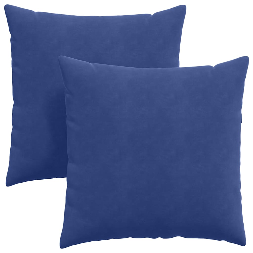 vidaXL Poduszki na sofę 2 pcs Niebieski policyjny 60 x 60 cm