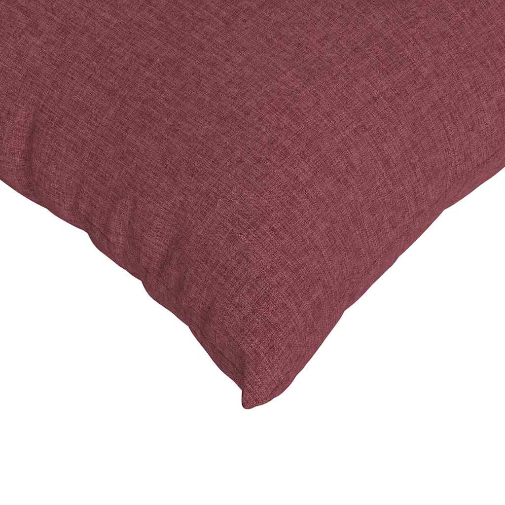 vidaXL Poduszki na sofę 2 pcs Czerwone wino 80 x 80 cm tkanina