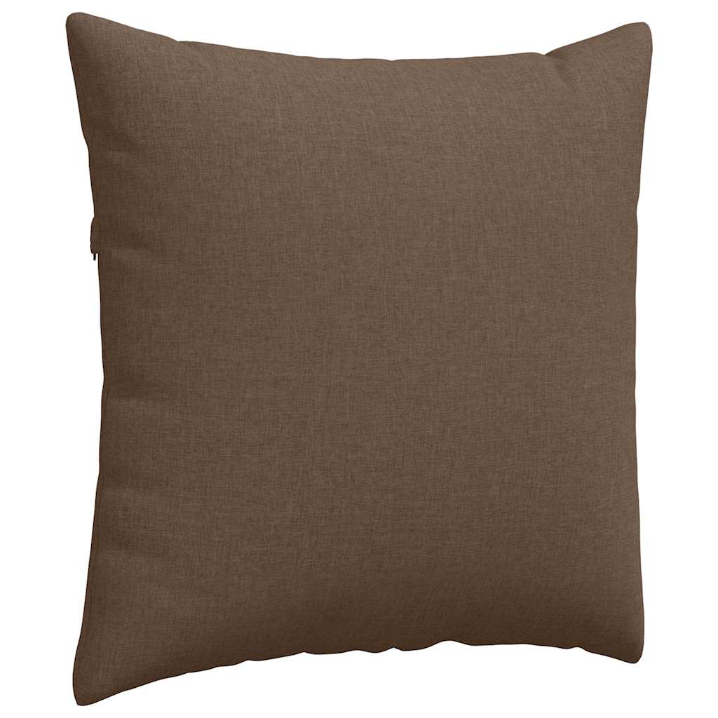 vidaXL Poduszki na sofę 2 pcs Brązowy 80 x 80 cm tkanina