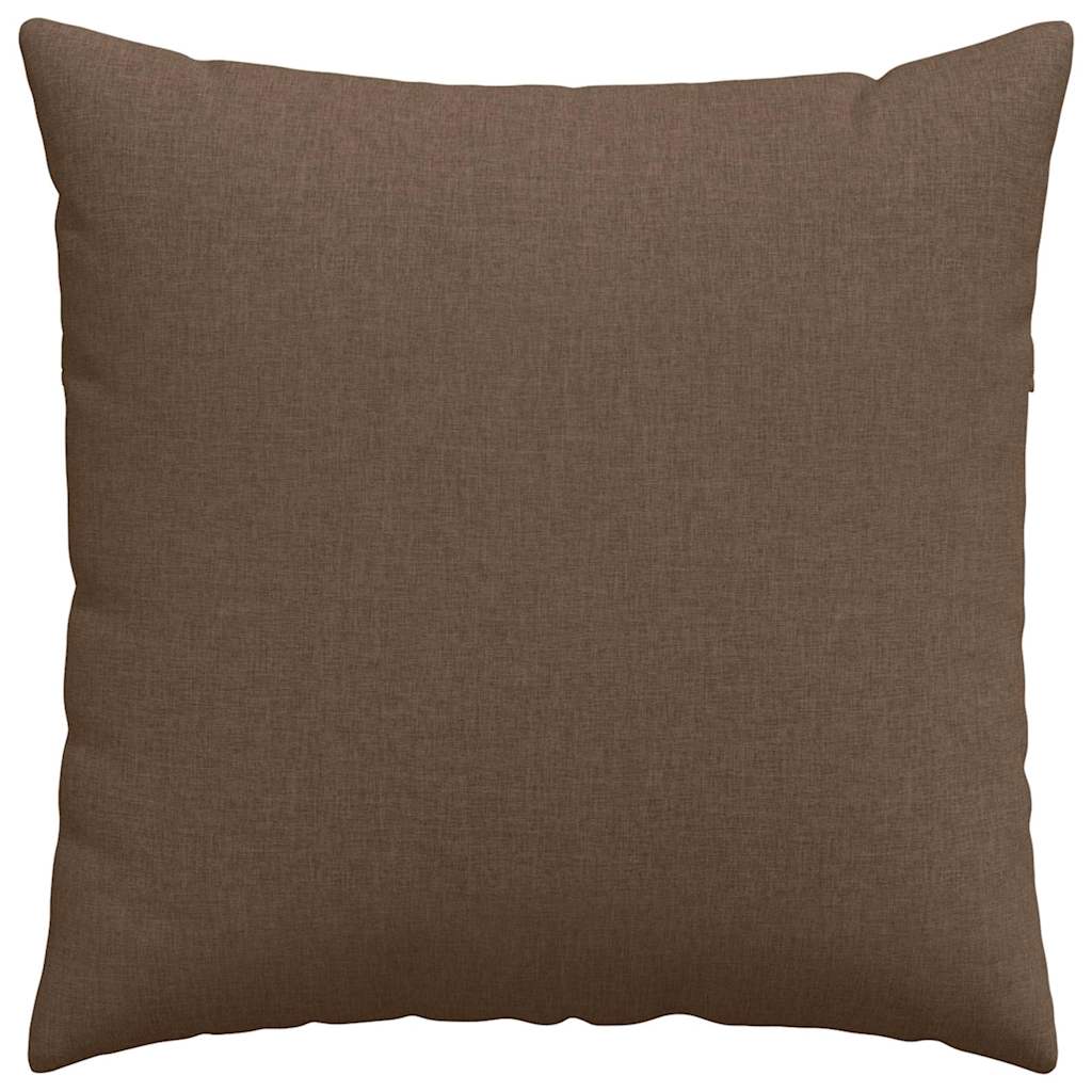 vidaXL Poduszki na sofę 2 pcs Brązowy 80 x 80 cm tkanina