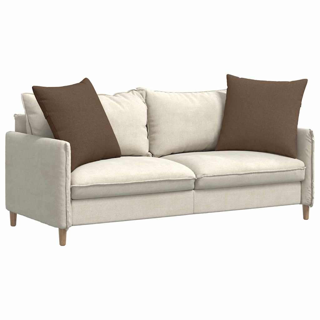 vidaXL Poduszki na sofę 2 pcs Brązowy 80 x 80 cm tkanina