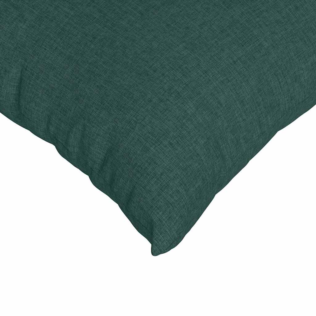 vidaXL Poduszki na sofę 2 pcs Ciemna zieleń 80 x 80 cm tkanina