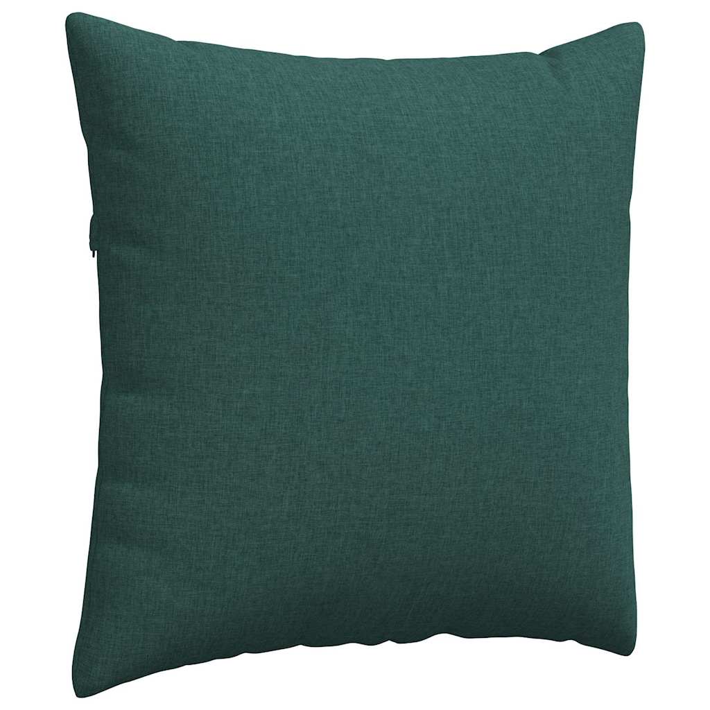 vidaXL Poduszki na sofę 2 pcs Ciemna zieleń 80 x 80 cm tkanina