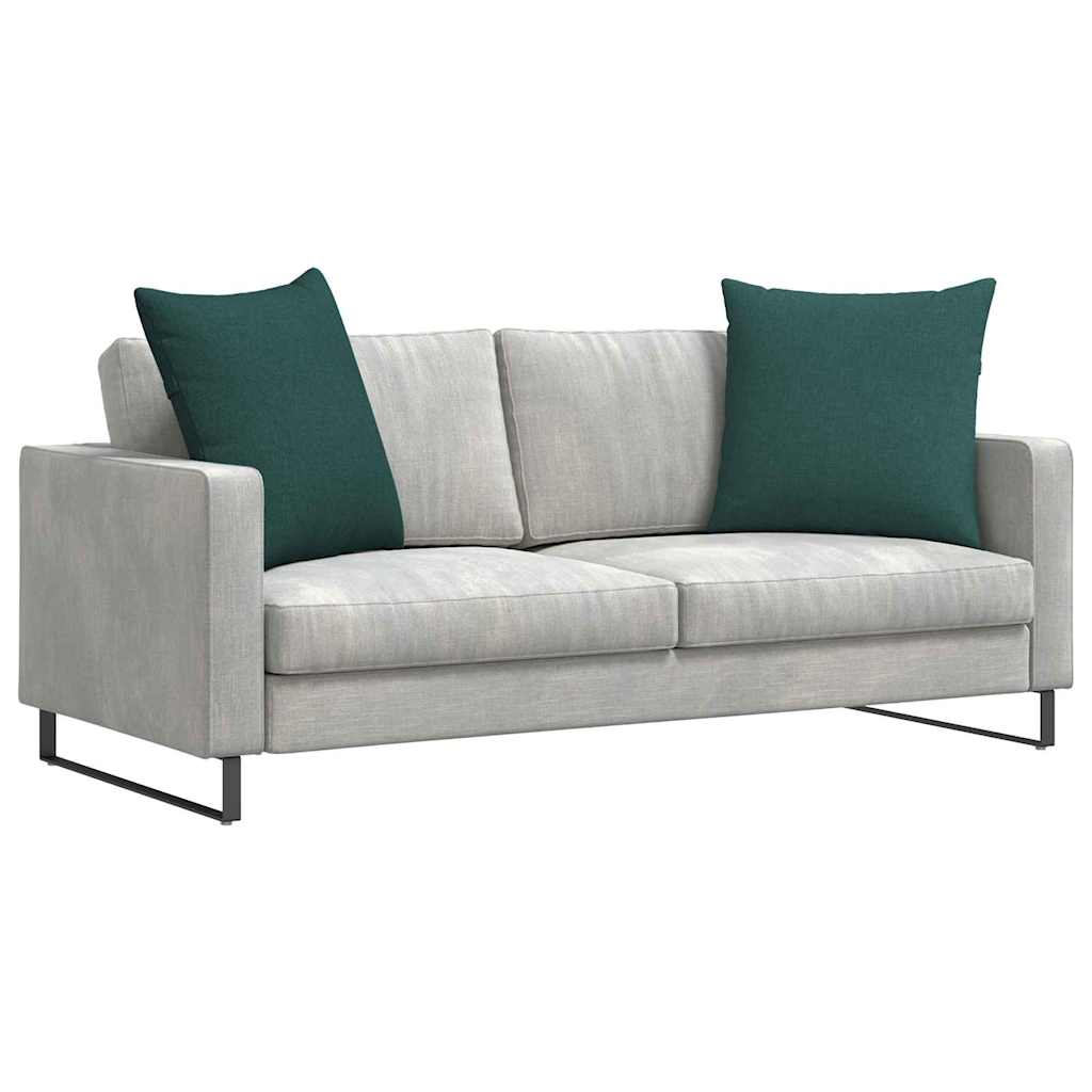 vidaXL Poduszki na sofę 2 pcs Ciemna zieleń 80 x 80 cm tkanina