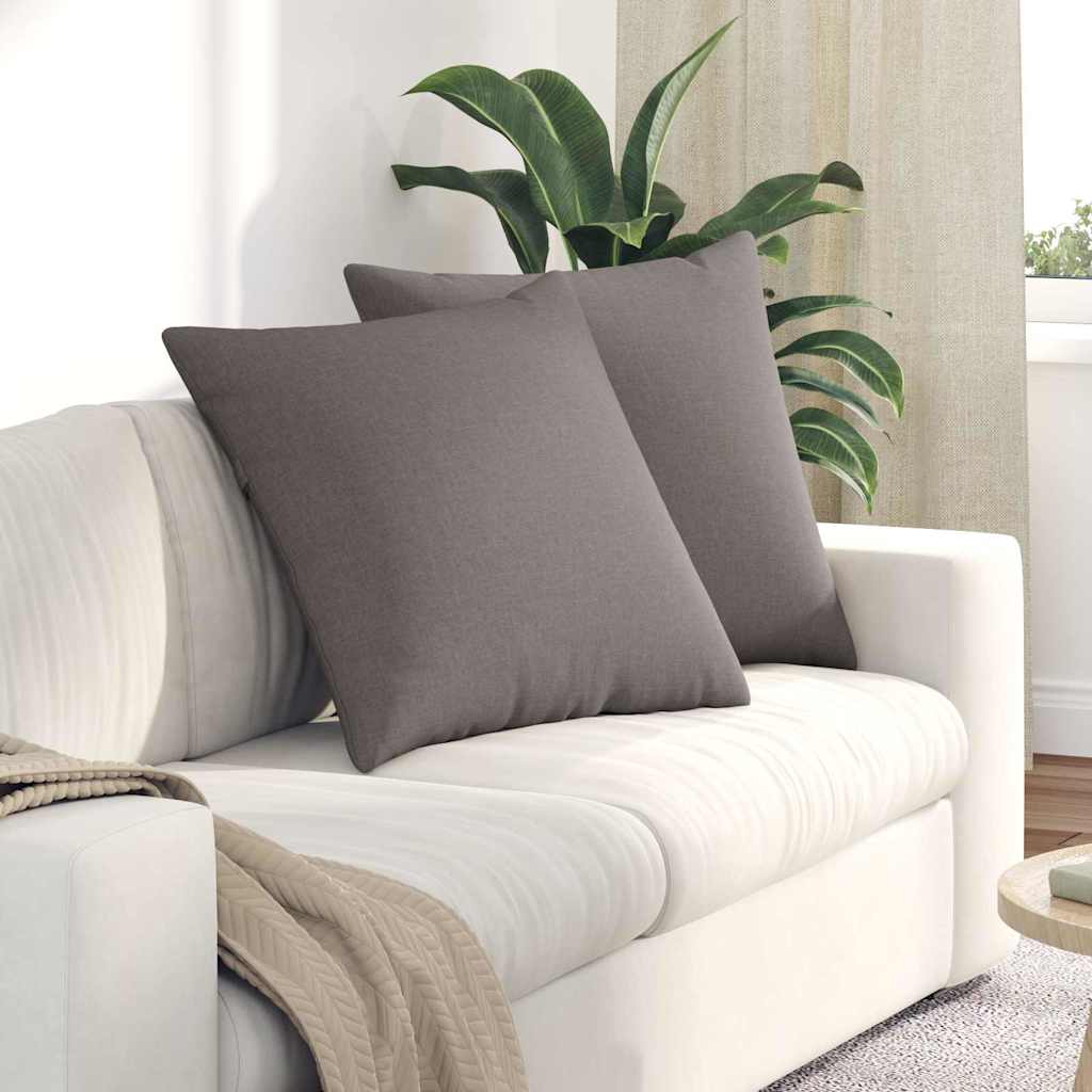 vidaXL Poduszki na sofę 2 pcs Ciemnoszary 80 x 80 cm tkanina