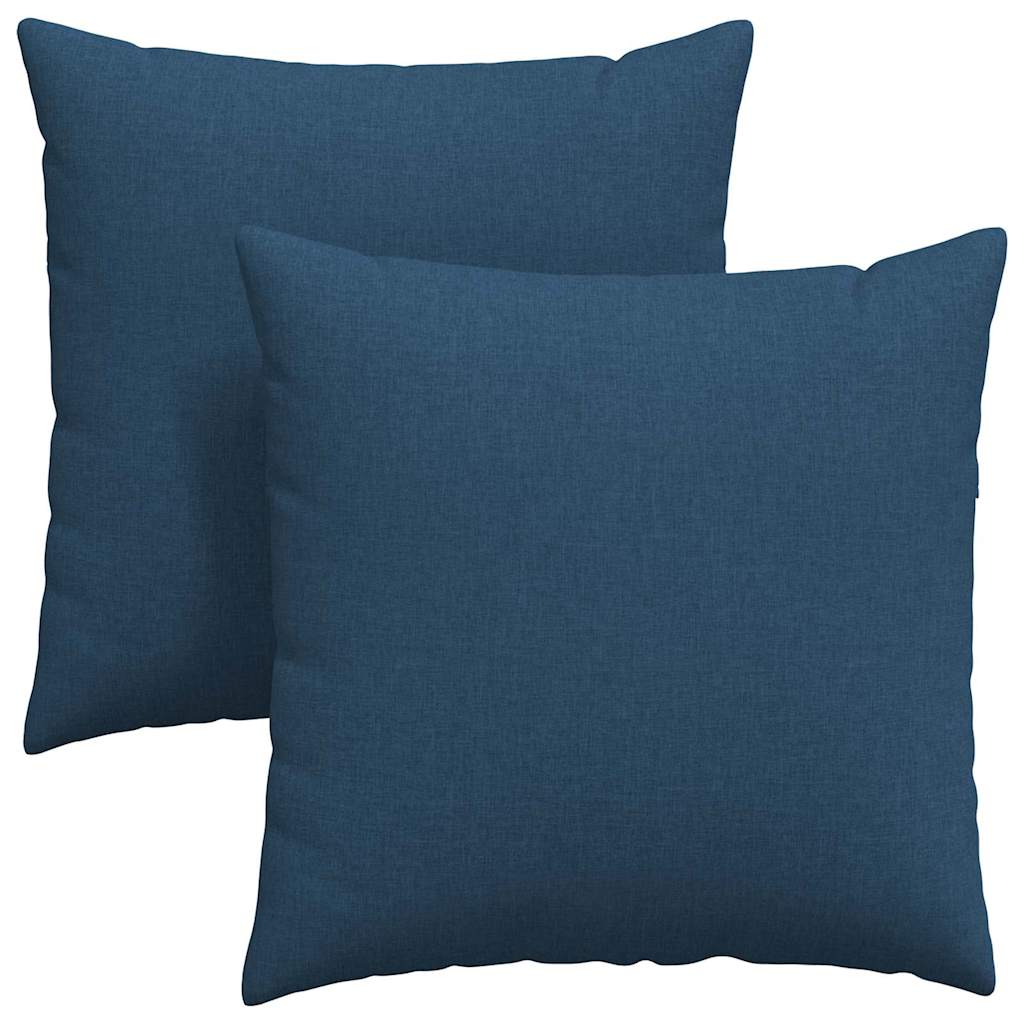 vidaXL Poduszki na sofę 2 pcs Niebieski 80 x 80 cm tkanina