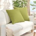 vidaXL Poduszki na sofę 2 pcs Jasnozielony 80 x 80 cm tkanina