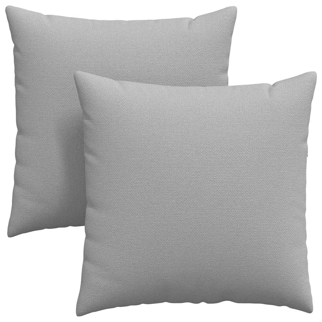 vidaXL Poduszki na sofę 2 pcs Szary chmur 80 x 80 cm tkanina