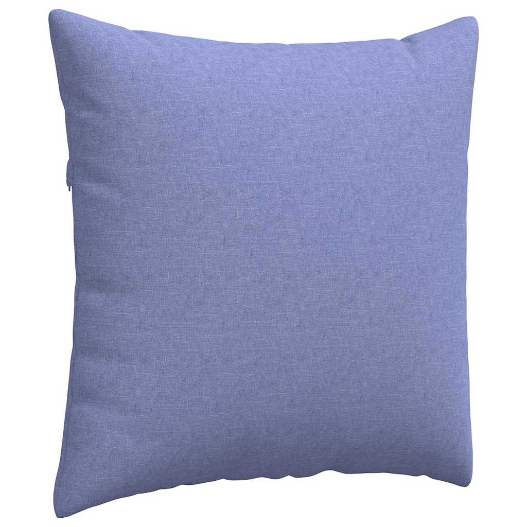 vidaXL Poduszki na sofę 2 pcs Niebieski dżins 80 x 80 cm tkanina