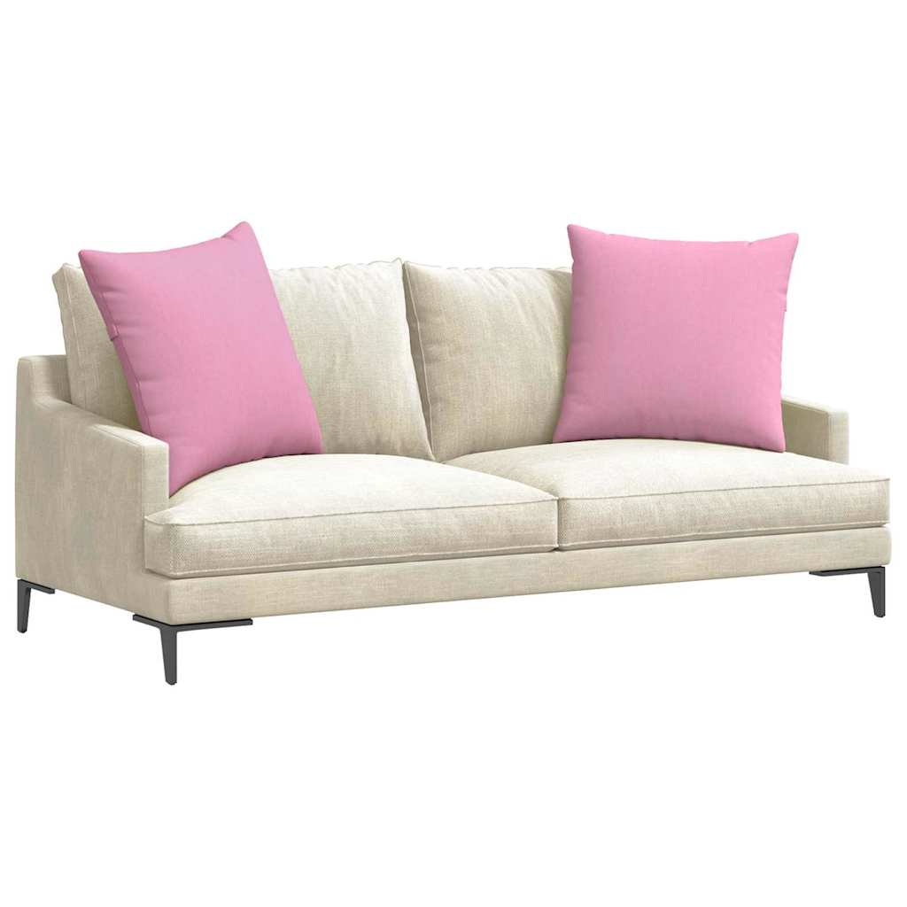 vidaXL Poduszki na sofę 2 pcs Różowy 80 x 80 cm tkanina