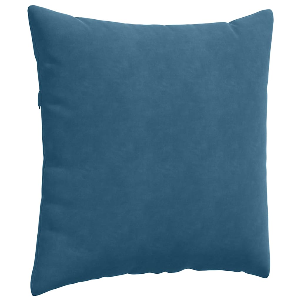 vidaXL Poduszki na sofę 2 pcs Niebieski 80 x 80 cm Tkanina sztruksowa